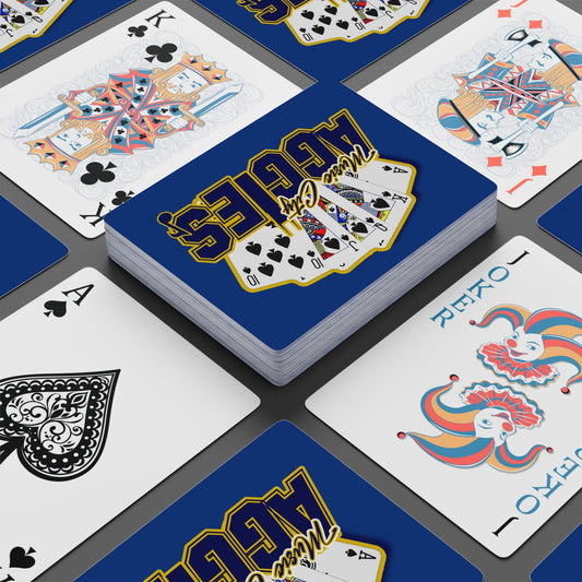 (BLUE) Playing Cards Set - Music City Aggies, Spades, Tonk, Bid Whist, Custom Game Night Fun, Perfect for Card Players, Card Games & Collectibles