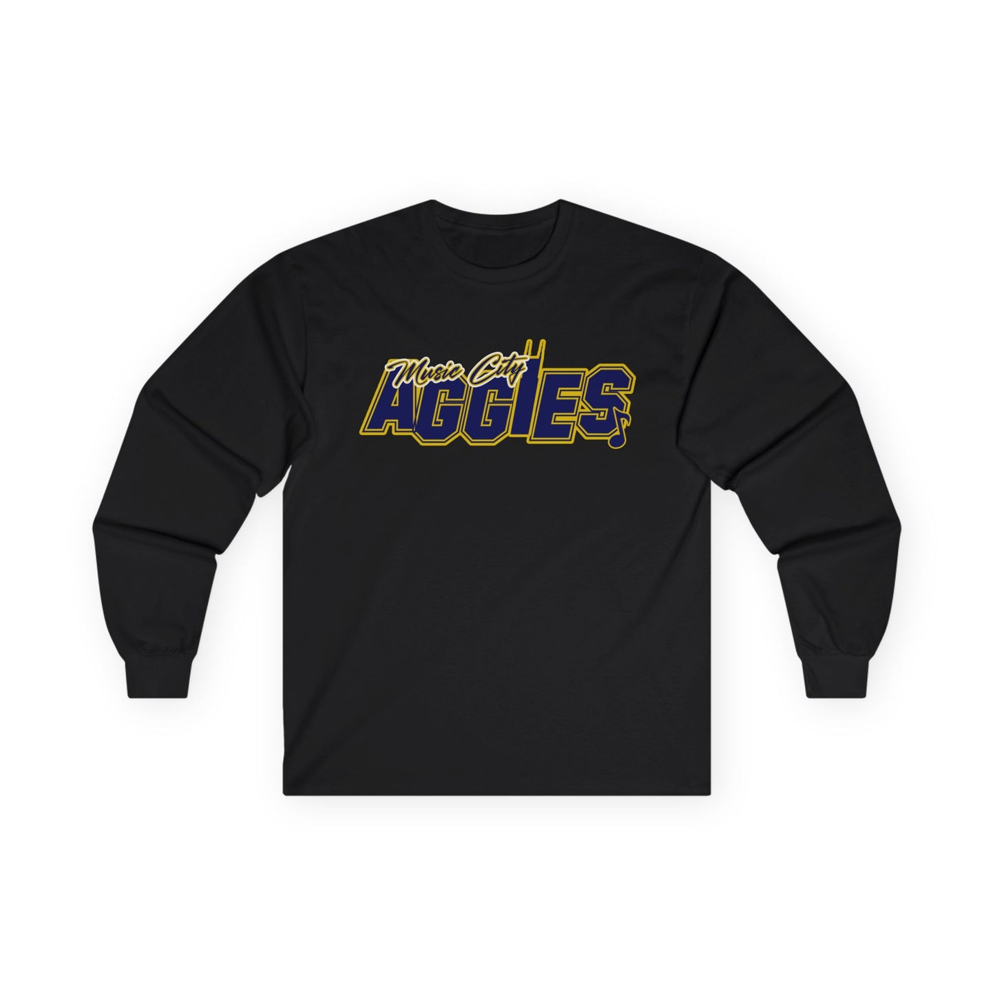 Music City Aggies Unisex Long Sleeve Tee, Casual Apparel, Sports Fan Gear, College Spirit Wear, Everyday Comfort Wear