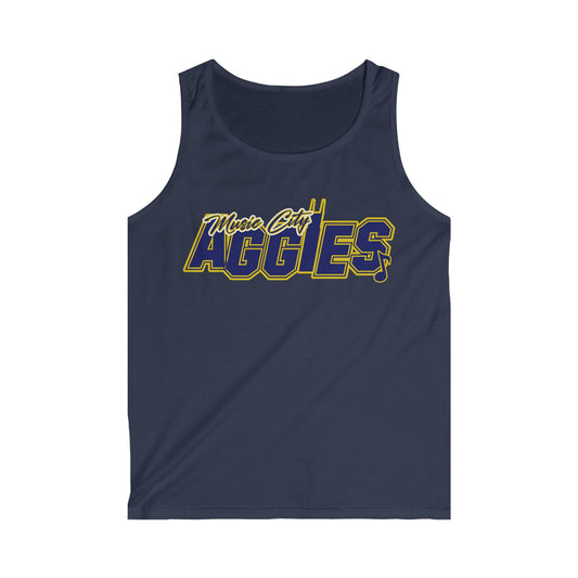 Music City Aggies Softstyle Tank Top: Select Color - Summer Sportswear, College Apparel, Casual Tank, Gift